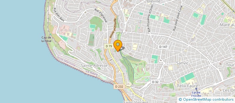 localisation de l'entreprise MADAME MARIE OLIVIER  SAINTE-ADRESSE