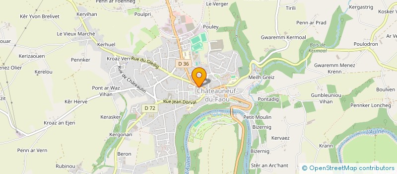 localisation de l'entreprise MADAME MARIE OLLIVIER à CHATEAUNEUF-DU-FAOU