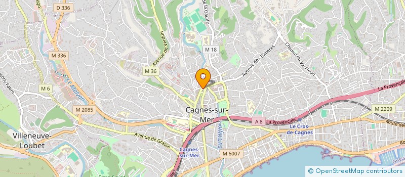 localisation de l'entreprise MADAME MARIE OLRY à CAGNES-SUR-MER