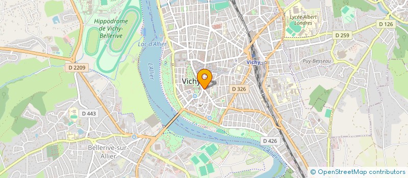 localisation de l'entreprise MADAME MARIE ONFROY DE VEREZ à VICHY