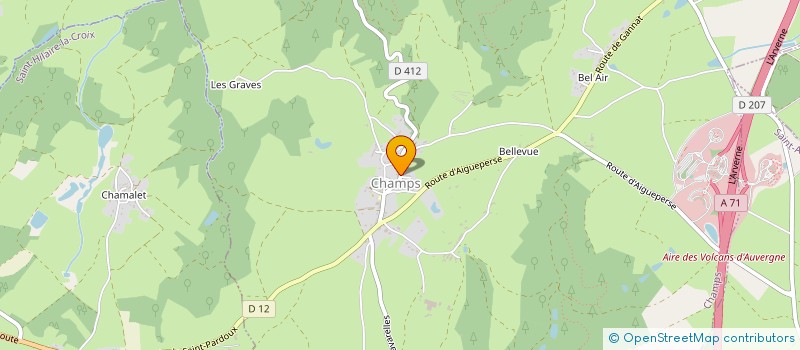 localisation de l'entreprise MADAME MARIE ONZON  CHAMPS