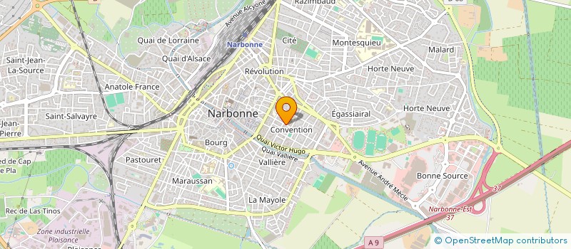 localisation de l'entreprise MADAME MARIE ORMIERES  NARBONNE