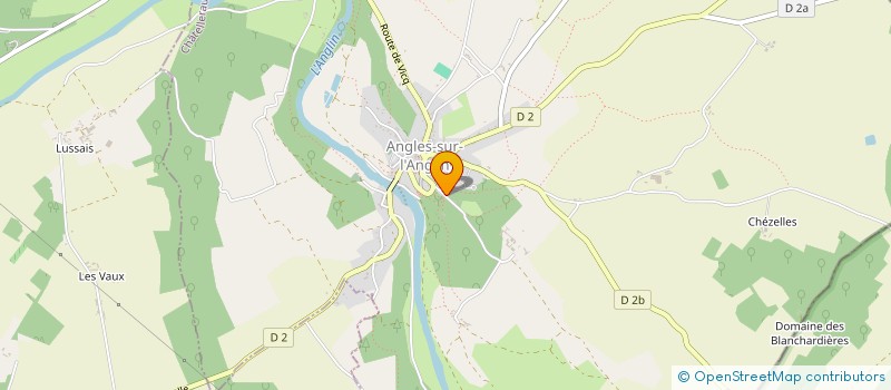 localisation de l'entreprise MADAME MARIE-OSMONDE LE ROY DE LANAUZE MOLINES  ANGLES-SUR-L'ANGLIN