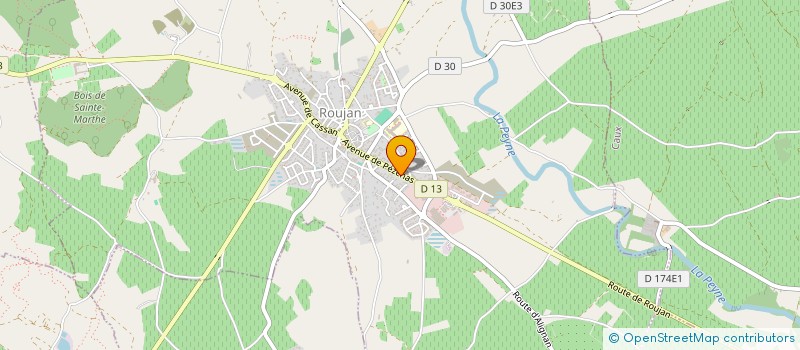 localisation de l'entreprise MADAME MARIE OSSORIO  ROUJAN