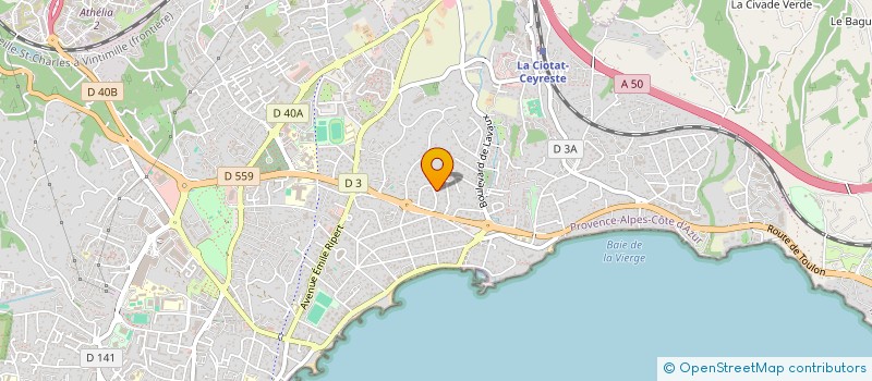 localisation de l'entreprise MADAME MARIE OUDOT DE DAINVILLE à LA CIOTAT