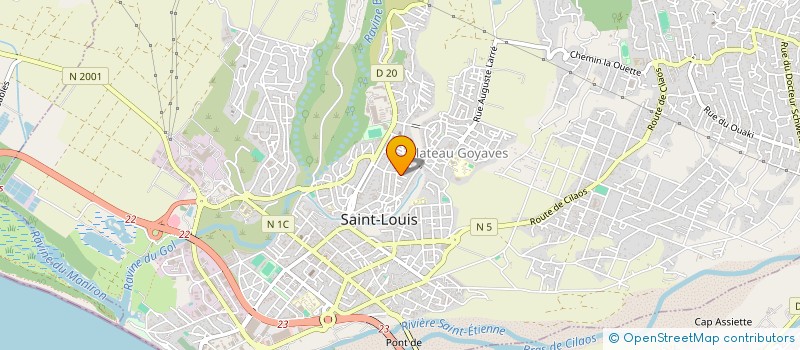 localisation de l'entreprise MADAME MARIE OULAMA  SAINT-LOUIS