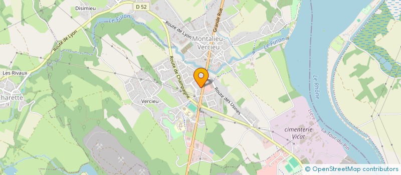 localisation de l'entreprise MADAME MARIE OUSTRIC  MONTALIEU-VERCIEU