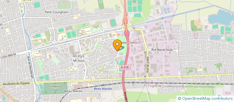 localisation de l'entreprise MADAME MARIE PAEYE  COQUELLES