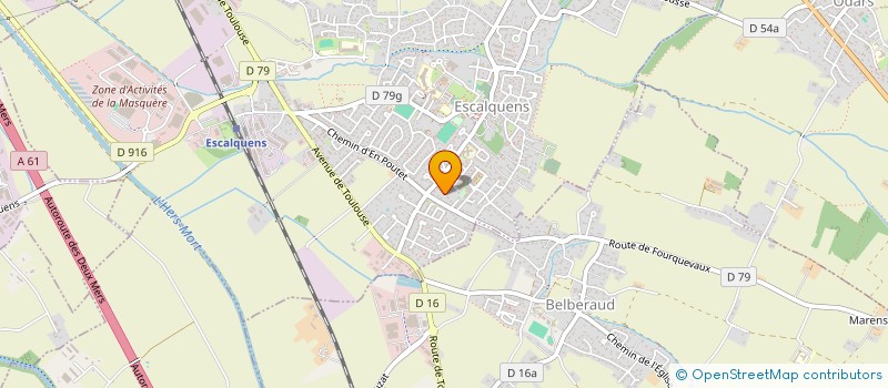 localisation de l'entreprise MADAME MARIE PALAU  ESCALQUENS