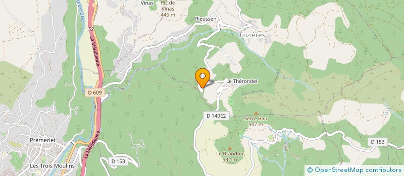 localisation de l'entreprise MADAME MARIE PALAZON  FOZIERES