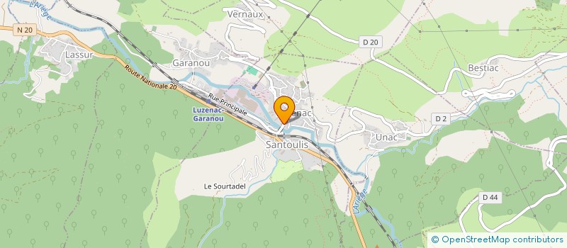localisation de l'entreprise MADAME MARIE PALLARES à LUZENAC