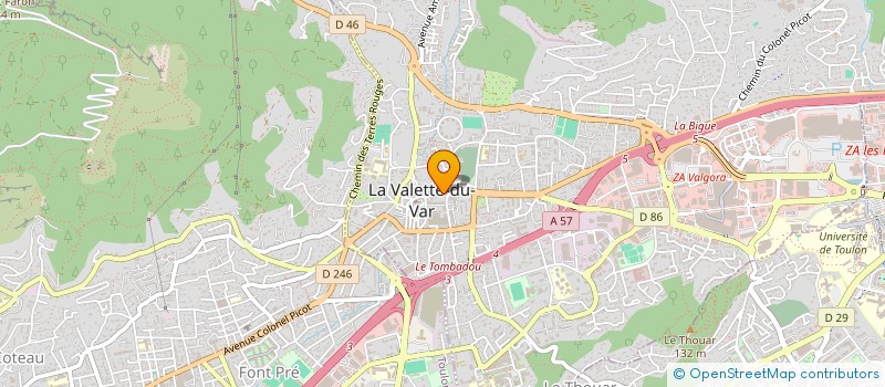 localisation de l'entreprise MADAME MARIE PALOMARES à LA VALETTE-DU-VAR