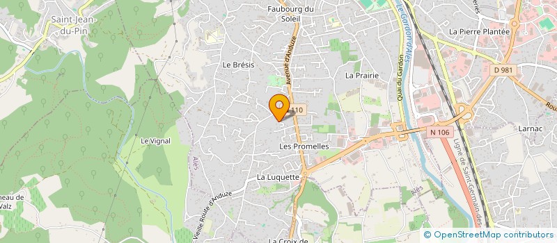 localisation de l'entreprise MADAME MARIE PALOMBA  ALES