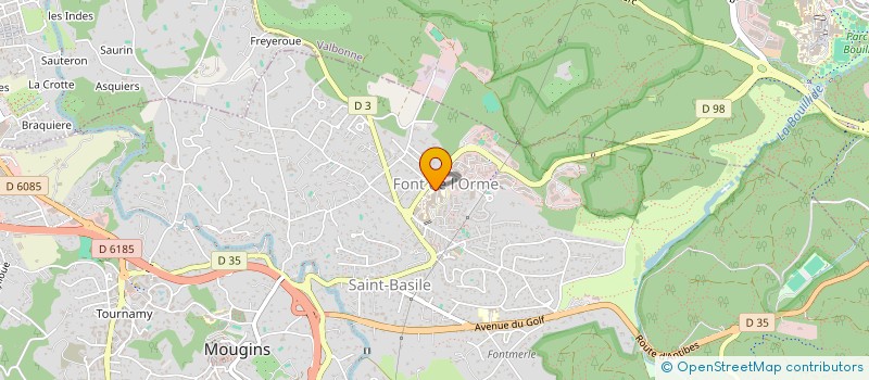 localisation de l'entreprise MADAME MARIE PAQUET MARIE  MOUGINS