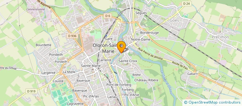 localisation de l'entreprise MADAME MARIE PARBAUD  OLORON SAINTE MARIE