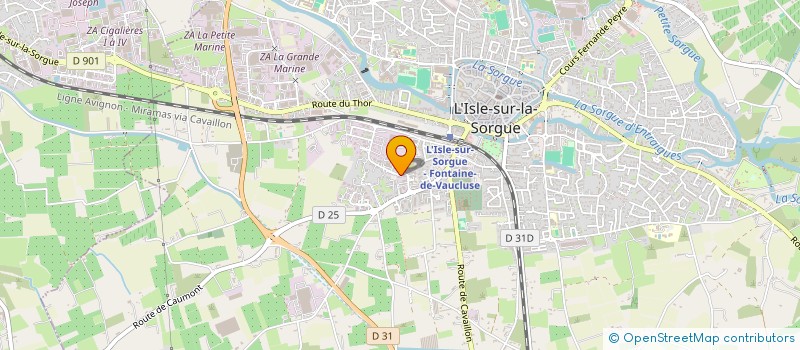 localisation de l'entreprise MADAME MARIE PARET  L'ISLE-SUR-LA-SORGUE