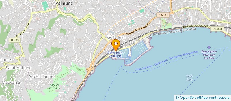localisation de l'entreprise MADAME MARIE PARIAT à VALLAURIS