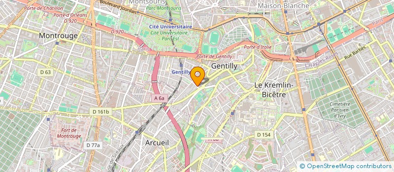 localisation de l'entreprise MADAME MARIE PARIES  GENTILLY