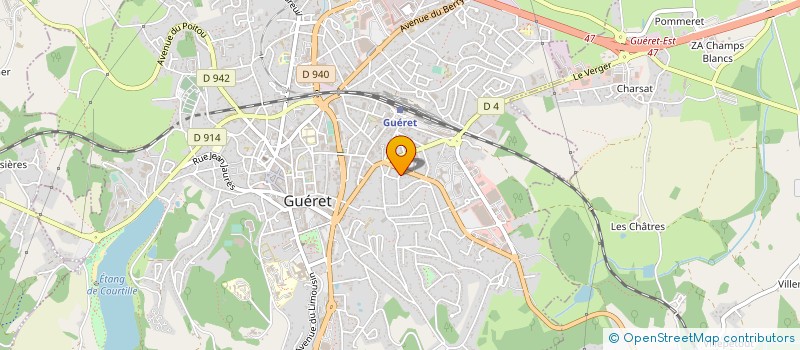 localisation de l'entreprise MADAME MARIE PARTON à GUERET