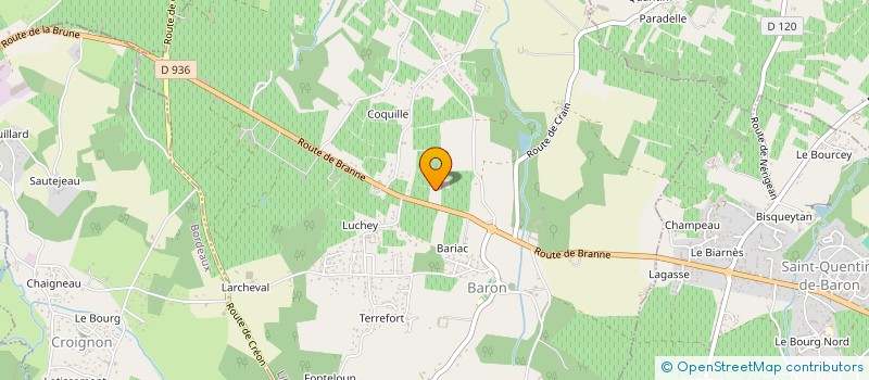 localisation de l'entreprise MADAME MARIE PASCAL  BARON