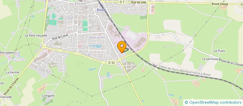 localisation de l'entreprise MADAME MARIE-PASCALE BRIDIER  EVRON