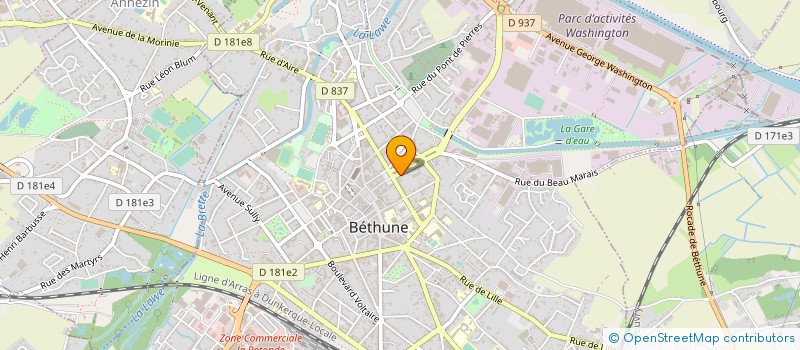 localisation de l'entreprise MADAME MARIE-PASCALE GALLOIS à BETHUNE