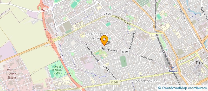 localisation de l'entreprise MADAME MARIE-PASCALE MAURANT  LES NOES-PRES-TROYES