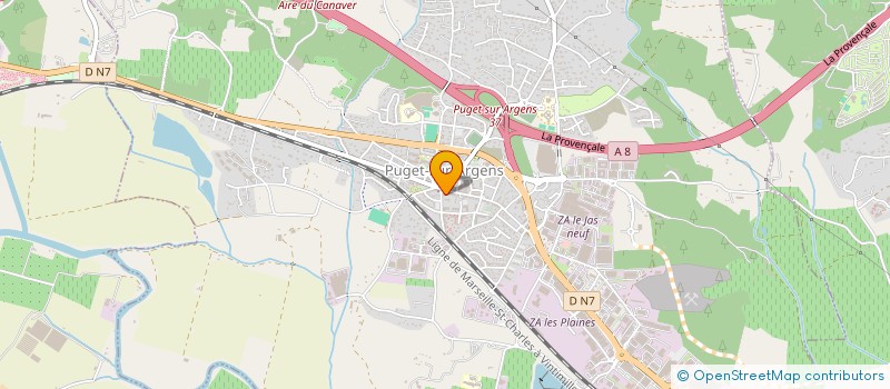 localisation de l'entreprise MADAME MARIE-PASCALE REBOURG  PUGET-SUR-ARGENS