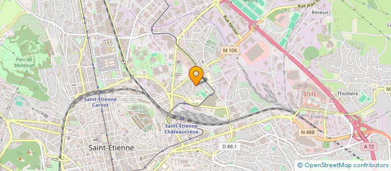 localisation de l'entreprise MADAME MARIE PASCALE THIOLLIER  SAINT-ETIENNE