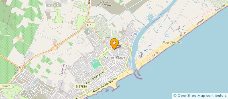 localisation de l'entreprise MADAME MARIE-PASCALE TUFFOU  VALRAS-PLAGE