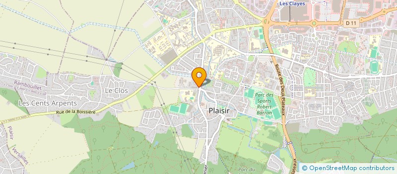 localisation de l'entreprise MADAME MARIE-PASCALE VERPILLEUX  PLAISIR