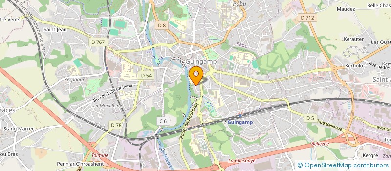 localisation de l'entreprise MADAME MARIE PASQUIET  GUINGAMP