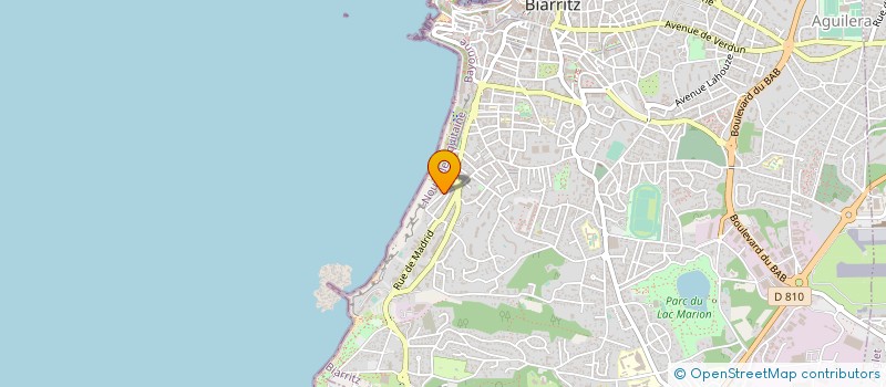 localisation de l'entreprise MADAME MARIE PATROUILLEAU à BIARRITZ