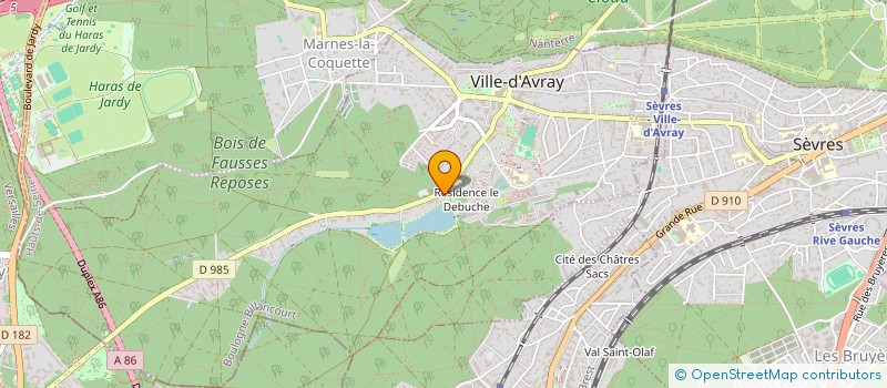 localisation de l'entreprise MADAME MARIE-PAULE BENOIT  VILLE-D'AVRAY