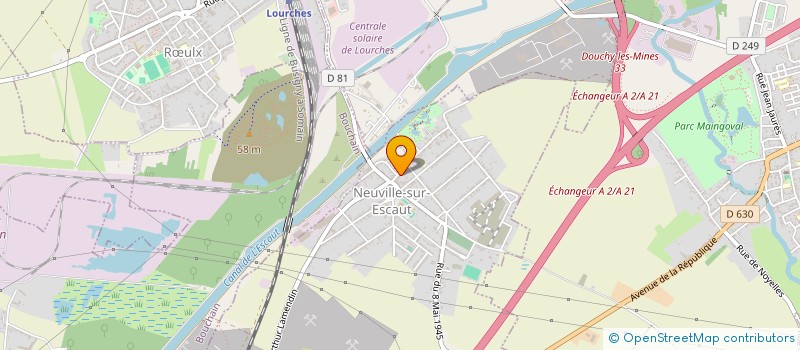 localisation de l'entreprise MADAME MARIE-PAULE BLAIRVACQ  NEUVILLE-SUR-ESCAUT