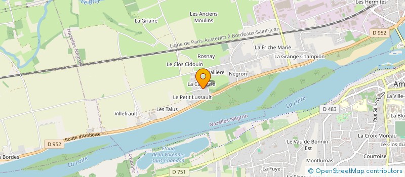 localisation de l'entreprise MADAME MARIE-PAULE BOUCHAUD  NAZELLES-NEGRON