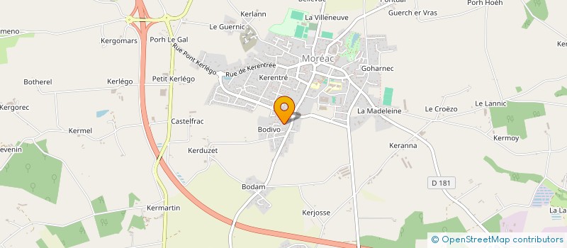 localisation de l'entreprise MADAME MARIE-PAULE BOULLE à RADENAC