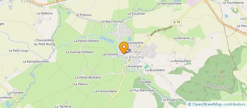 localisation de l'entreprise MADAME MARIE-PAULE BROSSEAU  SAINT-MARS-LA-REORTHE