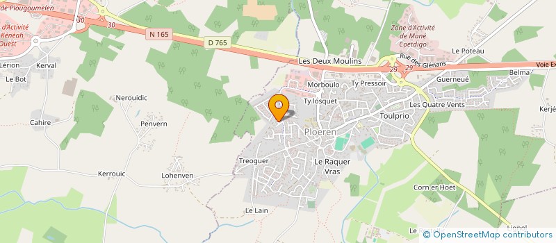 localisation de l'entreprise MADAME MARIE PAULE CARO  PLOEREN