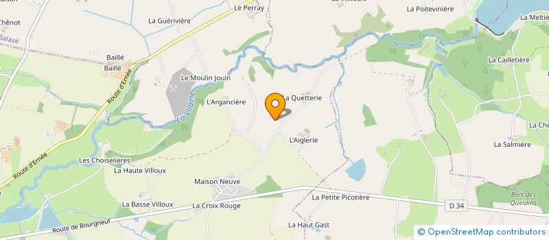 localisation de l'entreprise MADAME MARIE PAULE CHEVRIER  VITRE