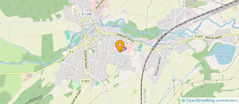 localisation de l'entreprise MADAME MARIE-PAULE DACHET  IS-SUR-TILLE