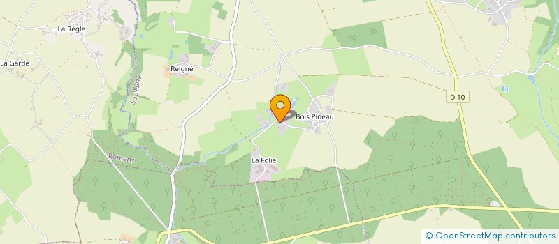 localisation de l'entreprise MADAME MARIE-PAULE DEVAUX à SOUVIGNE