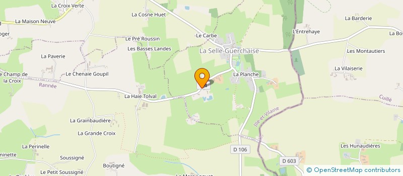 localisation de l'entreprise MADAME MARIE PAULE DIARD  LA SELLE-GUERCHAISE