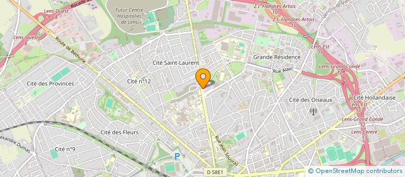 localisation de l'entreprise MADAME MARIE-PAULE DUMOULIN à LENS