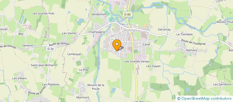 localisation de l'entreprise MADAME MARIE-PAULE FOURNIER  VONNAS