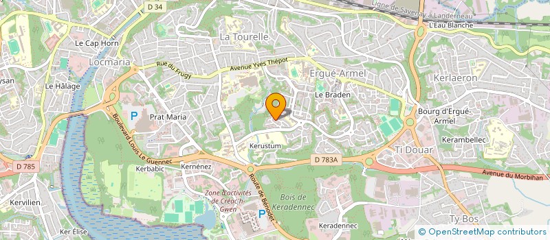 localisation de l'entreprise MADAME MARIE PAULE GUILLERMIC à QUIMPER