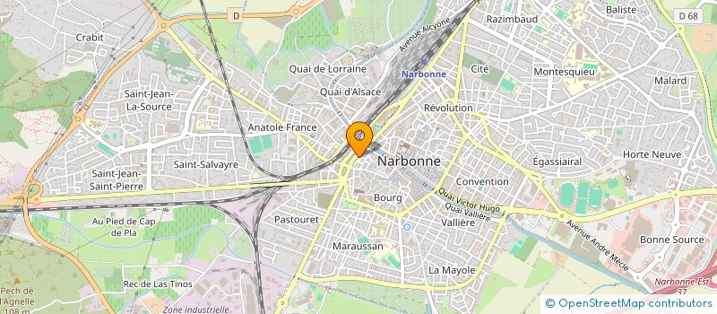localisation de l'entreprise MADAME MARIE-PAULE GUIRAUD à NARBONNE