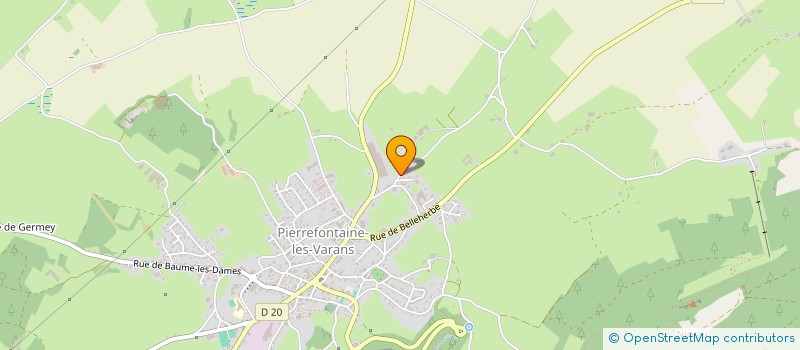 localisation de l'entreprise MADAME MARIE-PAULE HENRIET  PIERREFONTAINE-LES-VARANS