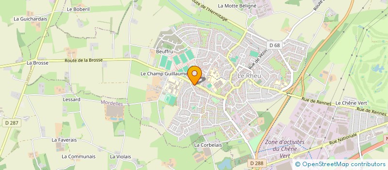 localisation de l'entreprise MADAME MARIE PAULE HENRY  LE RHEU