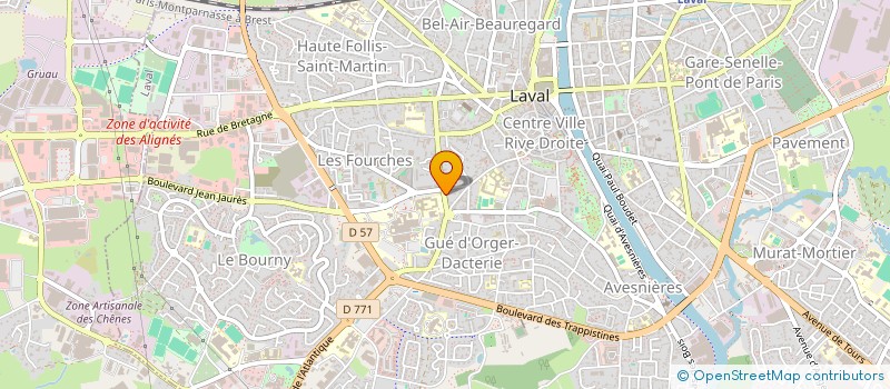 localisation de l'entreprise MADAME MARIE PAULE LAPREVOTE à LAVAL